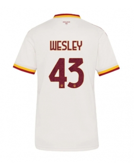 AS Roma Wesley Franca #43 Maglia Gara Trasferta Repliche 2026-27 Donna Maniche Corte